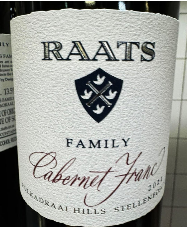 Pre-Release Raats Family Cabernet Franc 2021